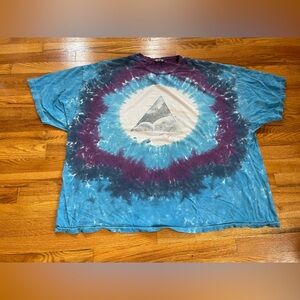 Late 90s Pink Floyd tie dye t-shirt rare vintage 5XL XXXXXL band tee distressed